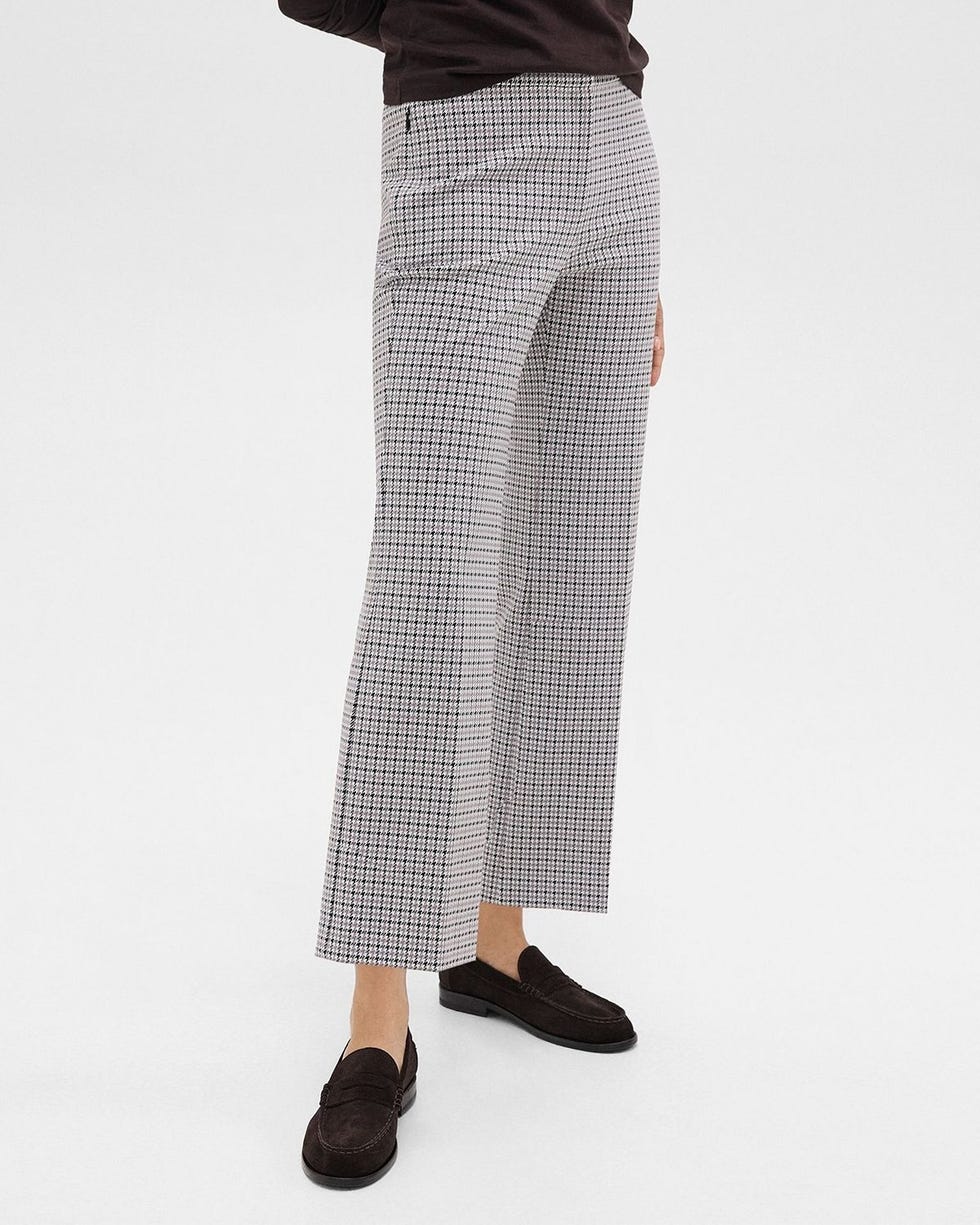 Stretch Pant in Houndstooth Knit