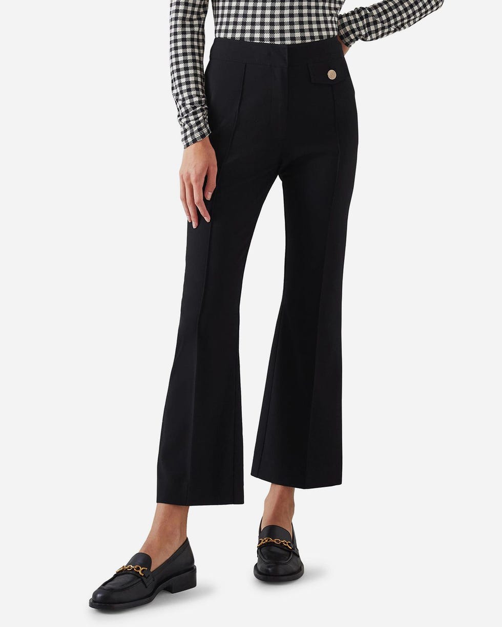 Soni Crop Flare Trousers