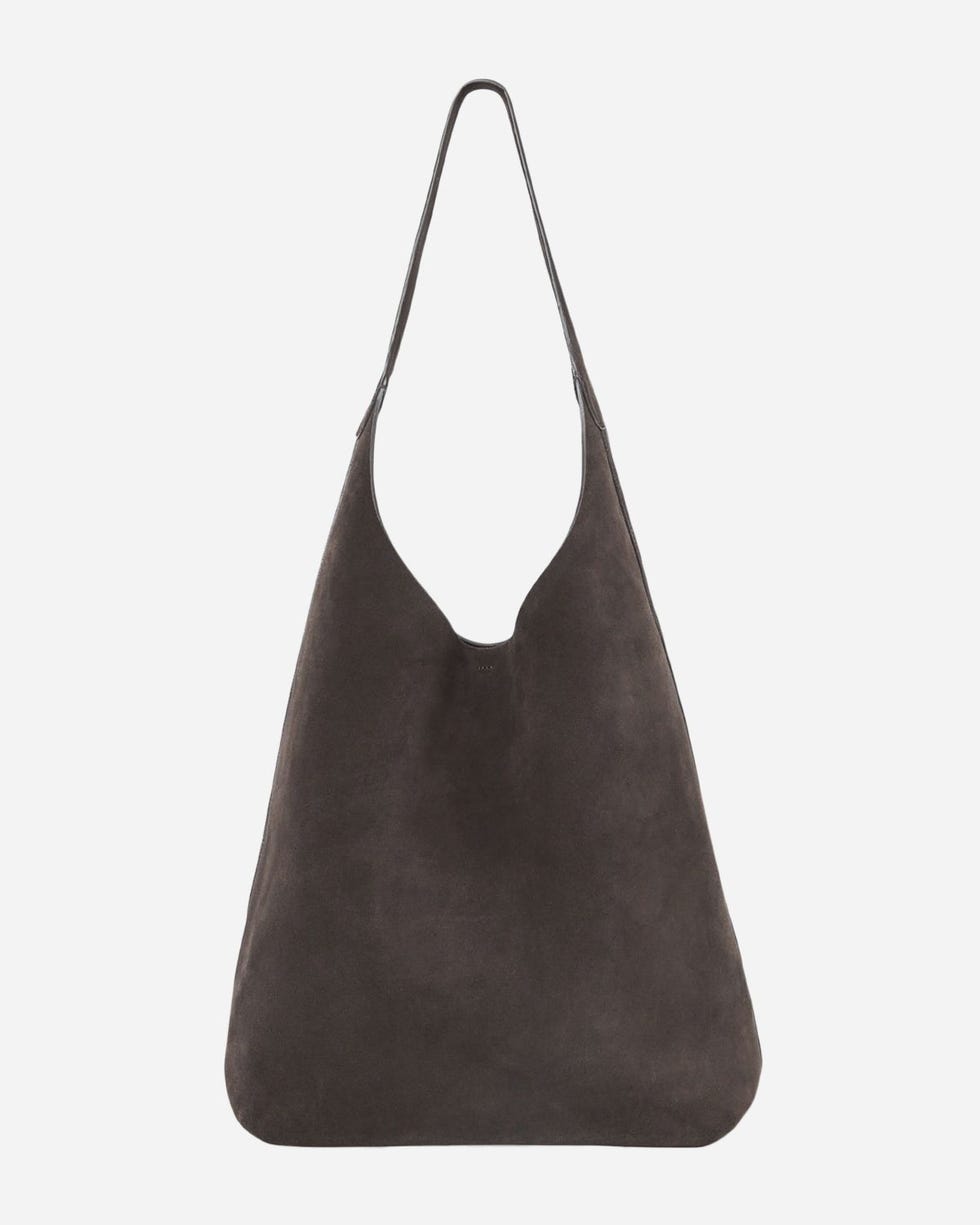 Serif Suede Tote 