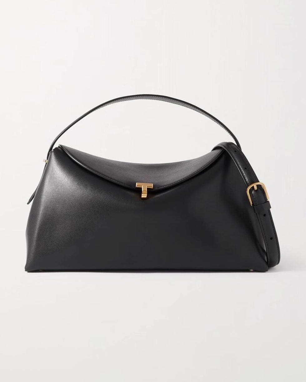 T-Lock Leather Shoulder Bag