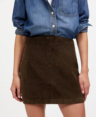 MW, Corduroy Mini Skirt