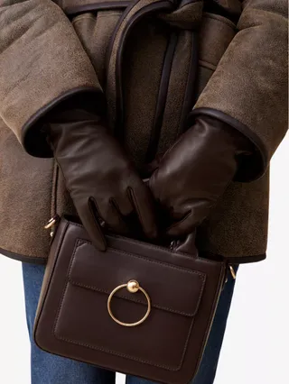 CLAUDIE PIERLOT, Brand-Monogram Leather Gloves