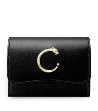 Womens Cartier Black Leather Panthère De Cartier Wallet | Harrods Uk